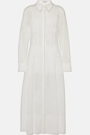 Dorothee Schumacher Embroidered Ease cotton shirt dress