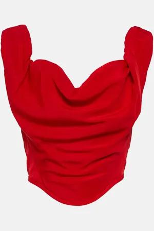 Vivienne Westwood Gathered crÃªpe bustier