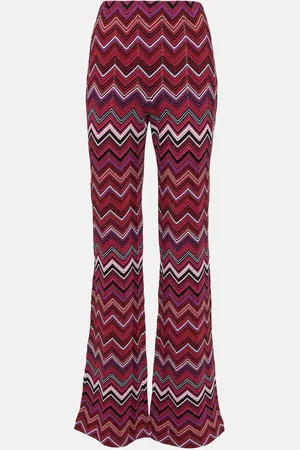 Missoni Zig-zag high-rise flared pants