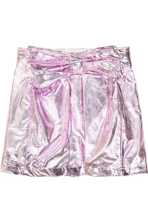 CAROLINE BOSMANS Bow-embellished cotton-blend skirt