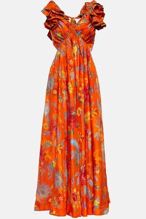 ZIMMERMANN Floral silk maxi dress