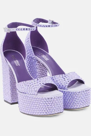 PARIS TEXAS Holly Tatiana embellished leather platform sandals