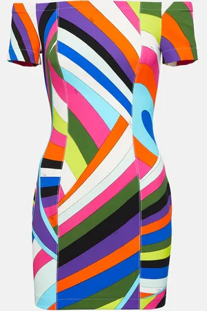 Puccini Iride off-shoulder minidress