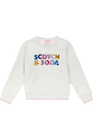 Scotch&Soda Sequined cotton jersey sweatshirt