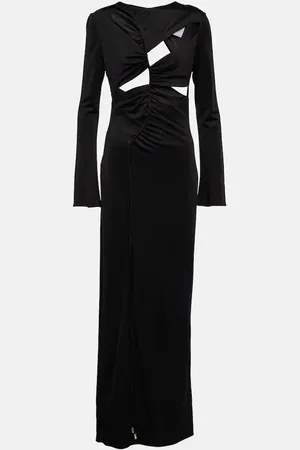 GALVAN Vertebrae cutout maxi dress