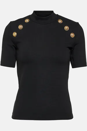 Balmain Embellished jersey T-shirt