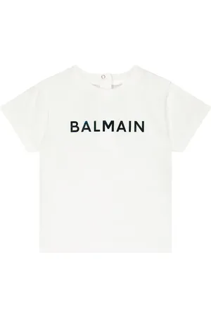 Balmain Baby logo cotton T-shirt