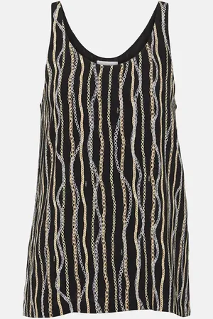 Chloé ChloÃ© Printed silk tank top