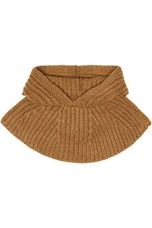 1+ IN THE FAMILY Baby Telma ribbed-knit hood