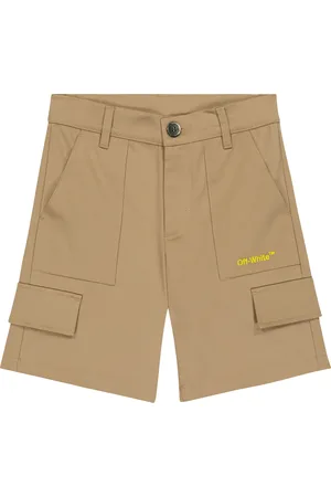 OFF-WHITE Helvetica cotton cargo shorts