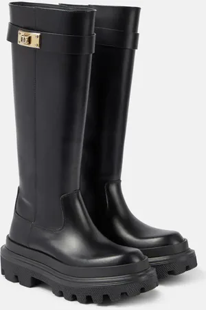 Dolce & Gabbana Leather knee-high boots