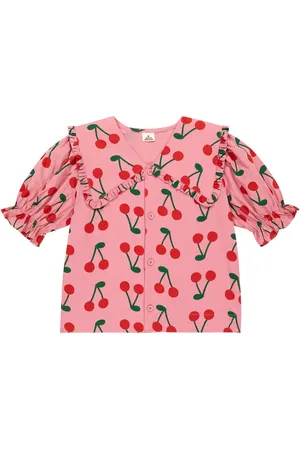 Jelly Mallow Cerise cotton shirt