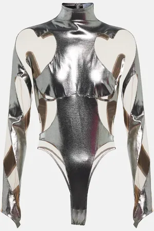 MUGLER Rodeo paneled bodysuit