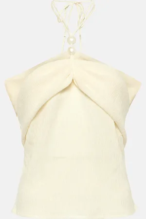 MAGDA BUTRYM Embellished halterneck top