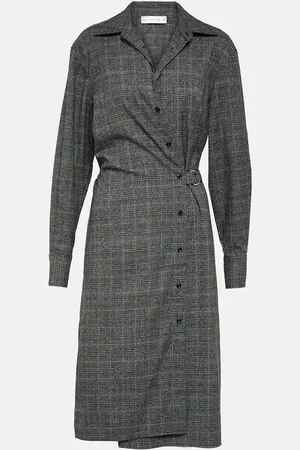Proenza Schouler White Label checked midi dress
