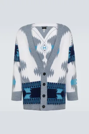Alanui Icon jacquard virgin wool cardigan