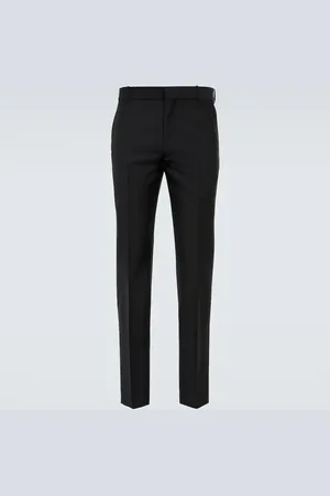 Alexander McQueen Wool and mohair slim pants