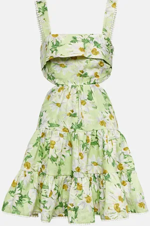 ALÉMAIS AlÃ©mais Astra floral cutout minidress