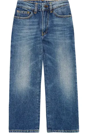 Palm Angels Curved-logo straight jeans