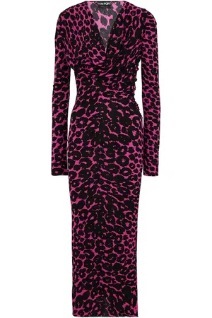 Tom Ford Leopard-print midi dress