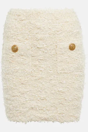 Balmain BouclÃ© miniskirt