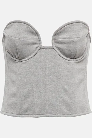 MAGDA BUTRYM Cotton-blend jersey bustier