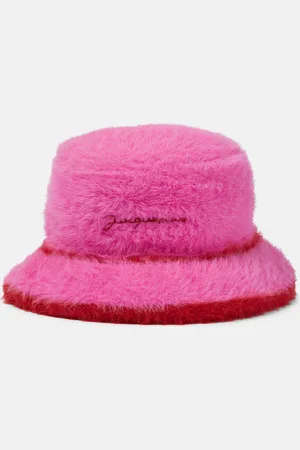 Jacquemus Le Bob Neve faux fur bucket hat