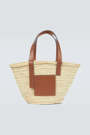 Loewe Leather-trimmed basket bag