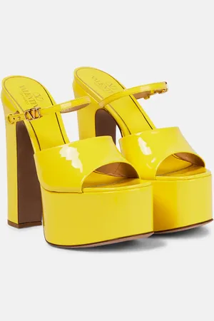 VALENTINO GARAVANI Tan-Go 155 leather platform sandals