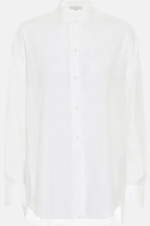 Vince Cotton-blend poplin shirt