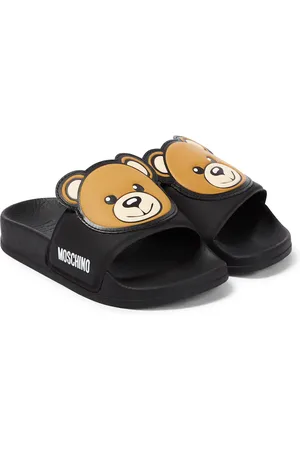 Moschino Logo rubber slides