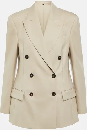Brunello Cucinelli Double-breasted wool blazer