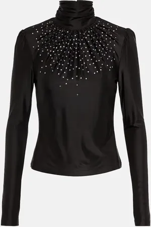 Paco rabanne Embellished turtleneck top