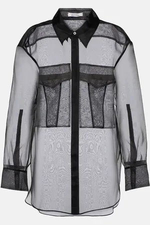 Dorothee Schumacher Sheer Opulence silk organza shirt