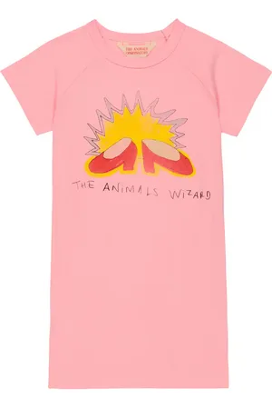 The Animals Observatory Gorilla printed cotton T-shirt dress