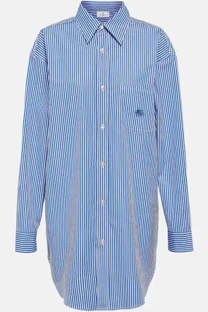 Etro Pegaso pinstriped cotton shirt