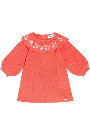 Tartine Et Chocolat Baby embroidered wool-blend dress