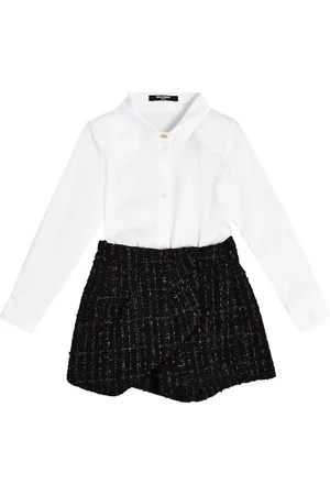 Balmain Cotton and wool blend shirt dress