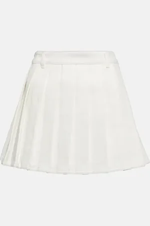 Salvatore Ferragamo Low-rise cotton denim miniskirt