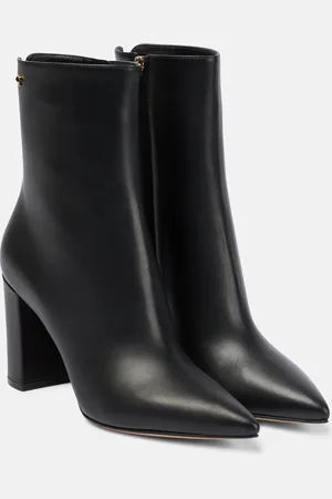 Gianvito Rossi Piper 85 leather ankle boots