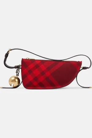 Burberry Shield Mini Check shoulder bag