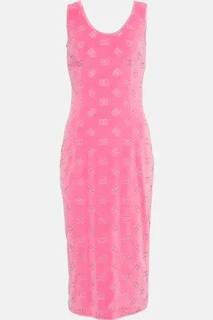 Dolce & Gabbana DG jacquard cotton jersey midi dress