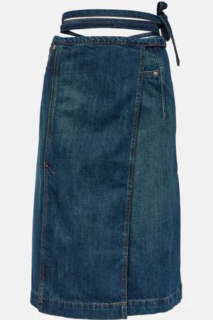 Sportmax Denim wrap skirt