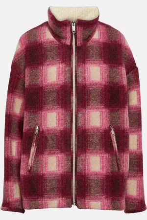 Marant Etoile Giovany checked wool-blend jacket