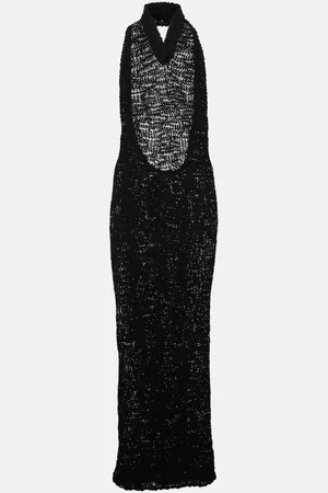ALEXANDRE VAUTHIER Halterneck cotton jersey gown
