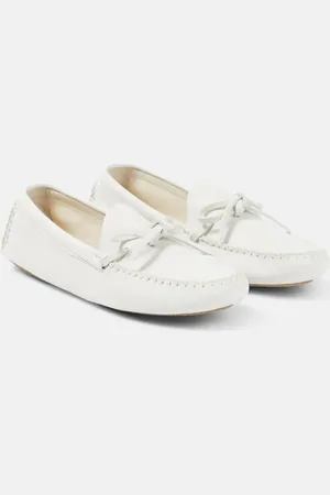 The Row Lucca leather moccasins