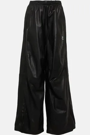 Balenciaga Wide-leg leather pants