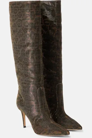 Gianvito Rossi Hansen leopard-print knee-high boots