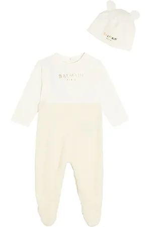 Balmain Baby cotton onesie and beanie set