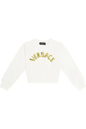 VERSACE Versace Logo Kids cotton sweatshirt